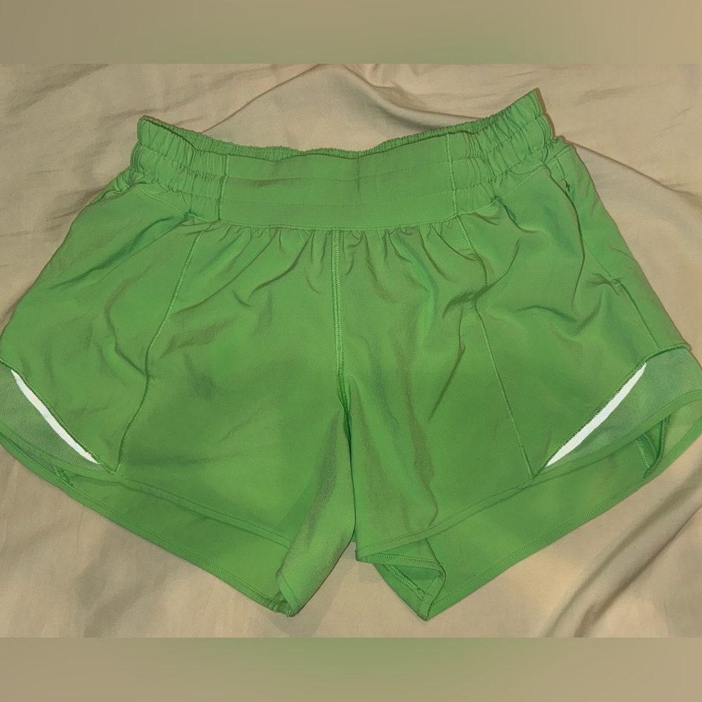 Lulu hotty hot lime green shorts